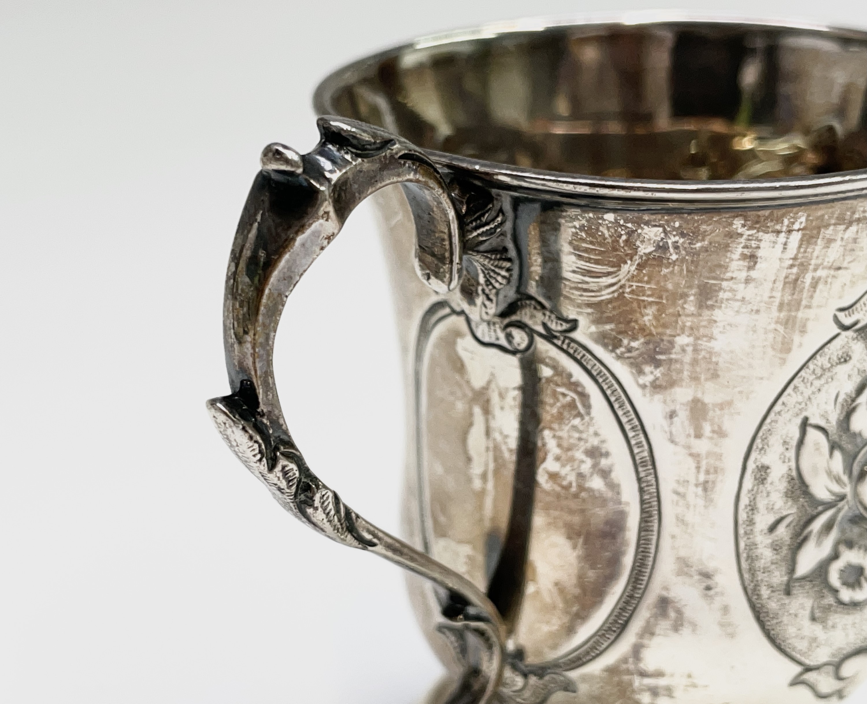 A Victorian silver Christening mug by John Tongue Birmingham 1862 7.5cm maximum height 2.05oz, a - Image 18 of 20