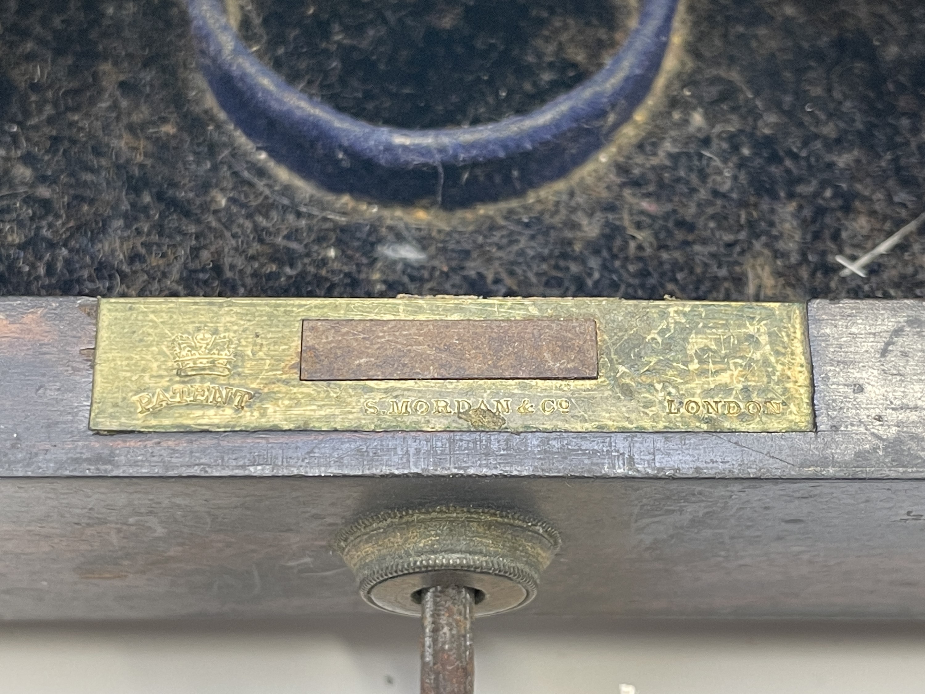 A Victorian coromandel toilet case by Asprey, the lockplates signed Mordan 33cm wide Condition: - Image 6 of 19