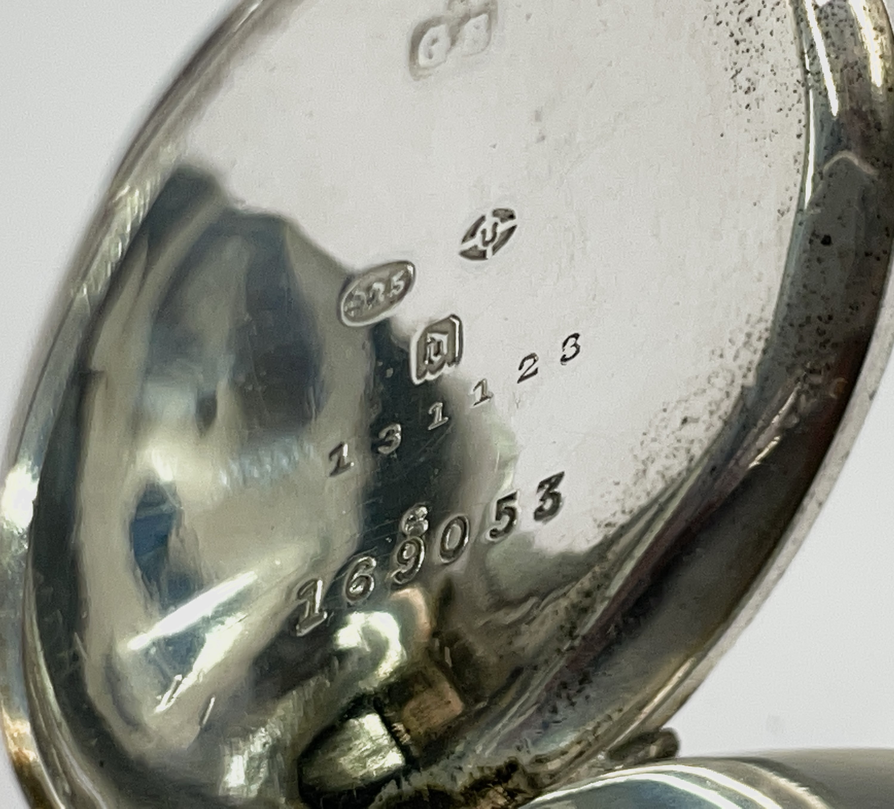 Four silver keyless fob watches with white open dials, including one by Russell together, all - Image 26 of 32