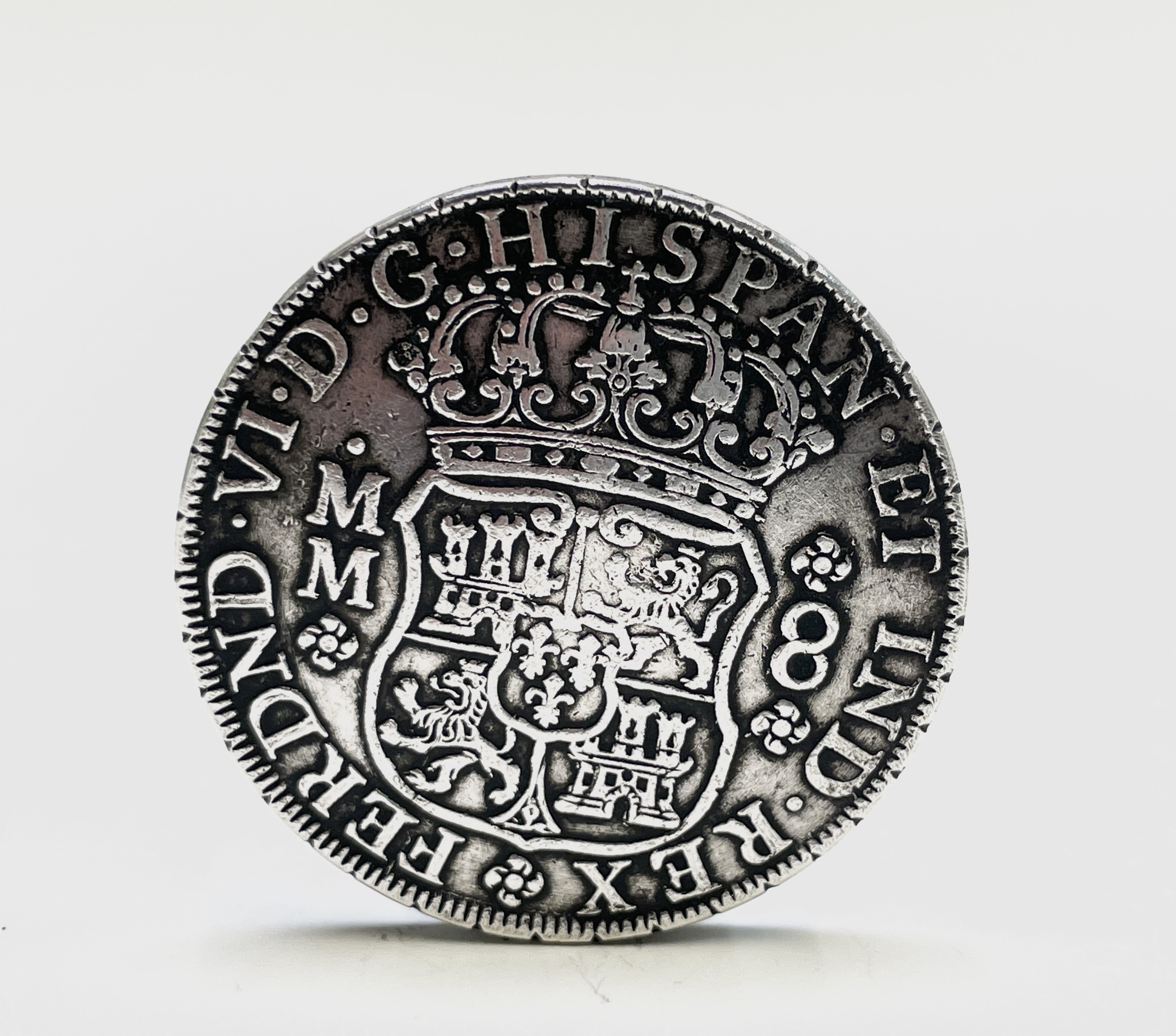 1756 8 Reales coin Mexico MM possibly a restrike 27.3gm 39.7mm UK Postage: £15.04 - Image 5 of 5
