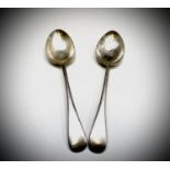 A pair of Old English pattern tablespoons by Walker & Hall (John Edward Bingham) Sheffield 1891 4.