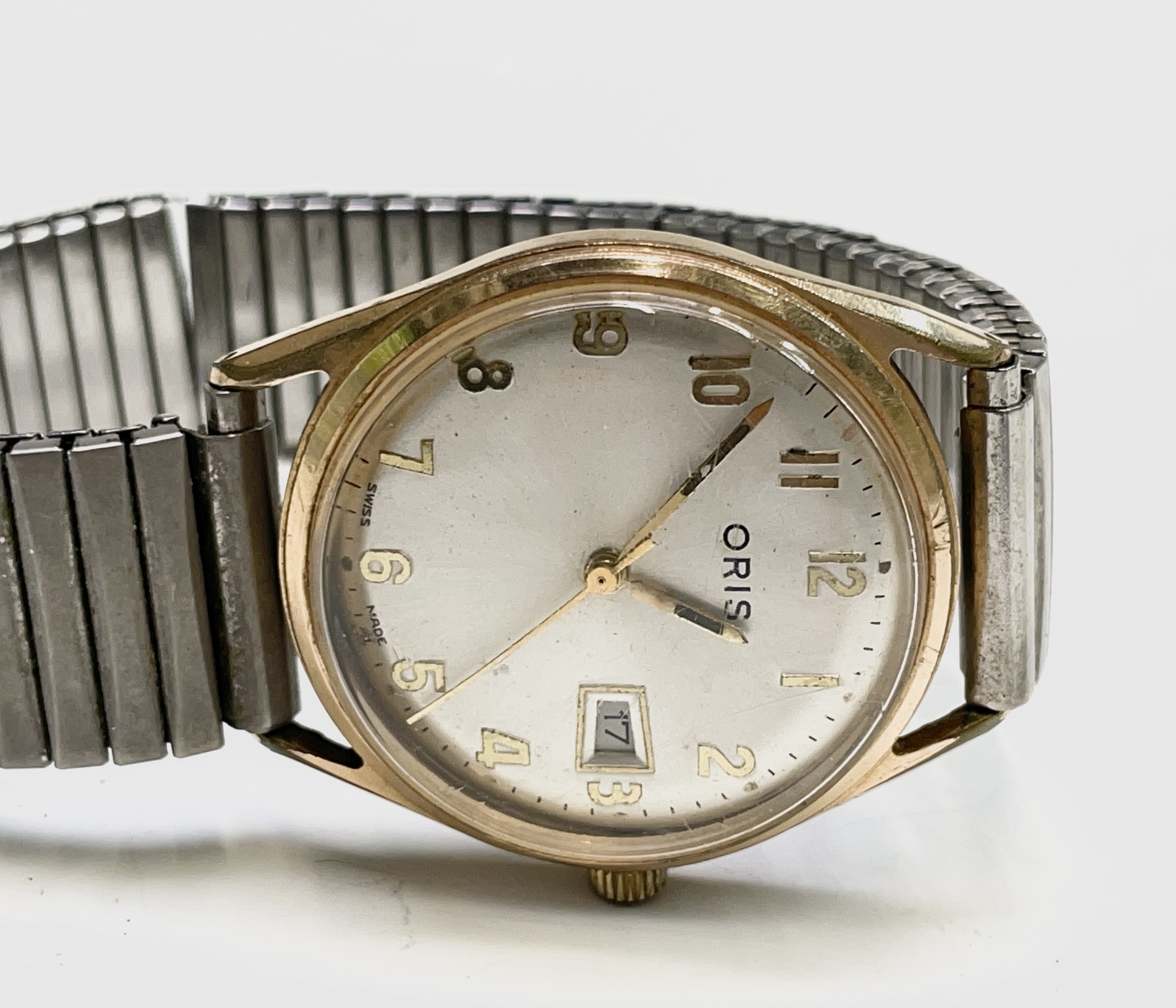 An Oris 7 jewel gentleman's date gold-plated wristwatch with sweep seconds 32.7mm diameterWinds - Image 5 of 6