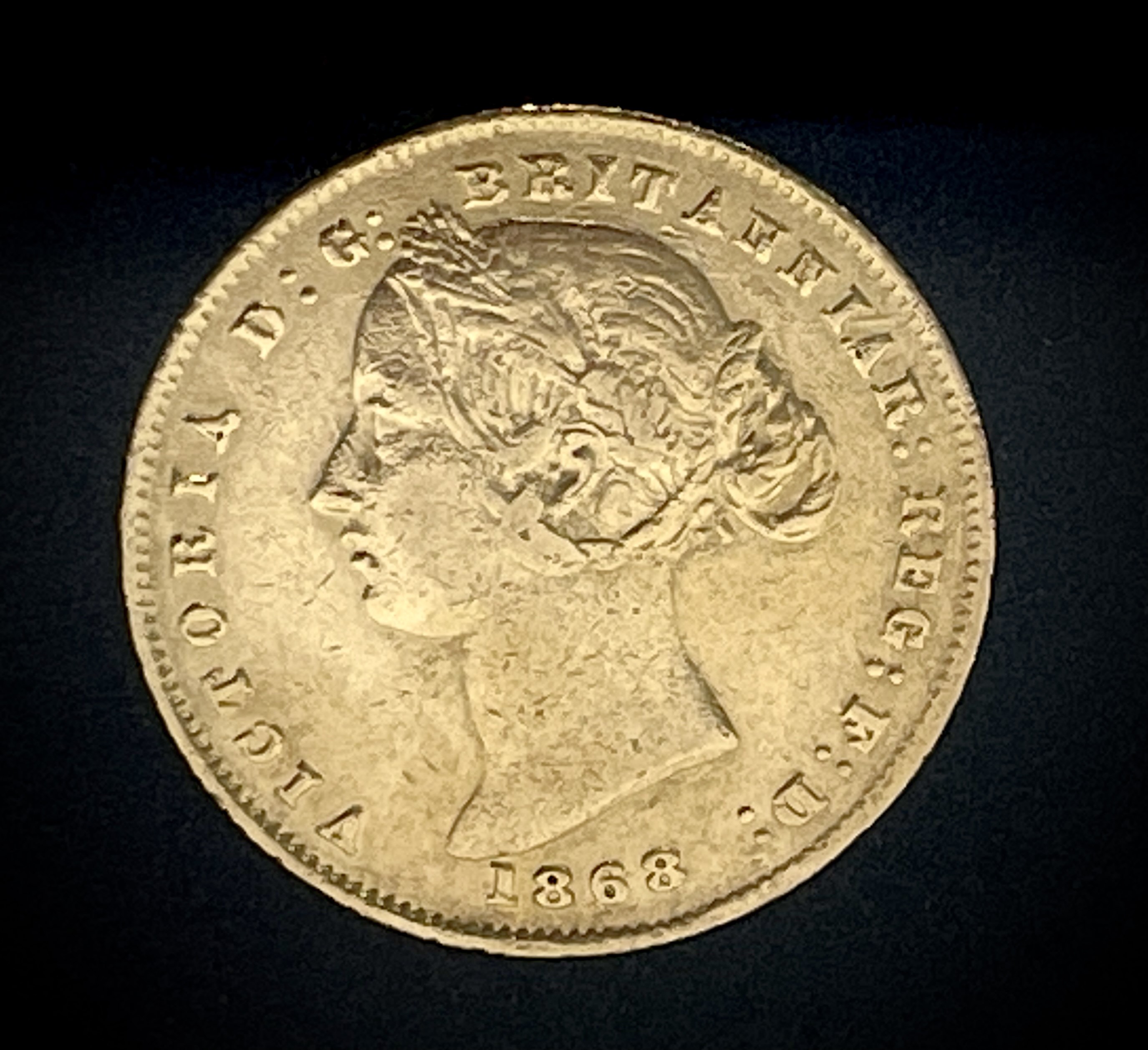 Australian 1868 Sydney Mint gold sovereign. In Coin Portfolio Management capsule and with box UK - Image 2 of 10