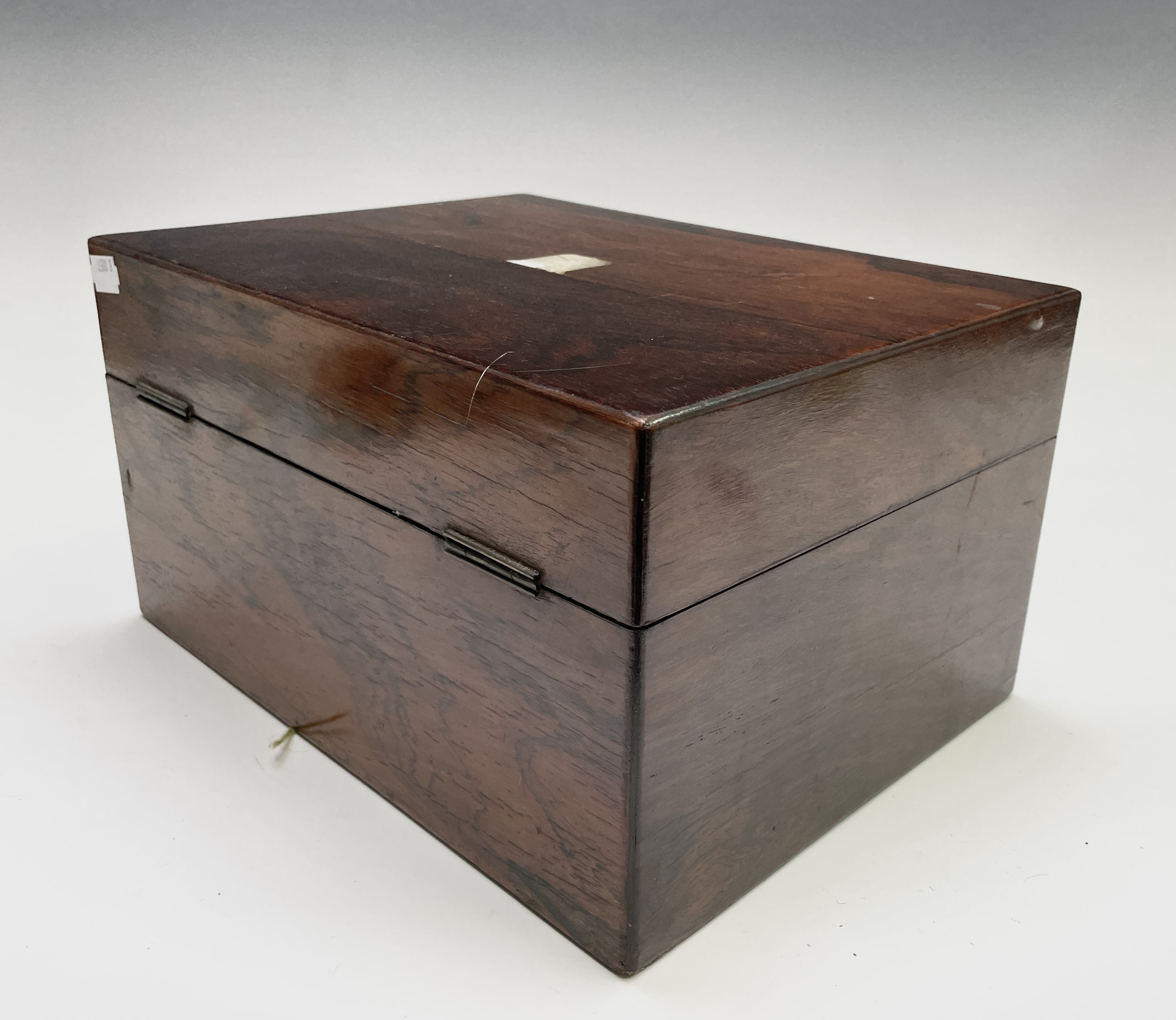 A Victorian rosewood veneered toilet case with the retailer's label of Gale & Lawday, Liverpool & - Image 6 of 22