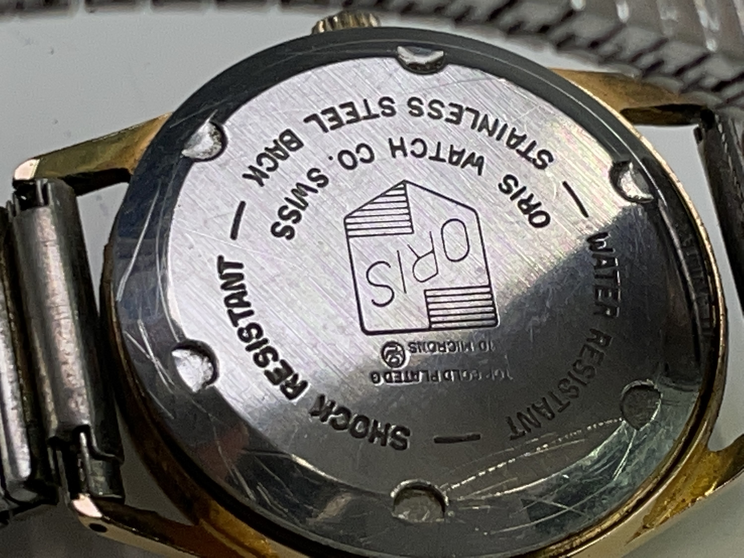 An Oris 7 jewel gentleman's date gold-plated wristwatch with sweep seconds 32.7mm diameterWinds - Image 2 of 6