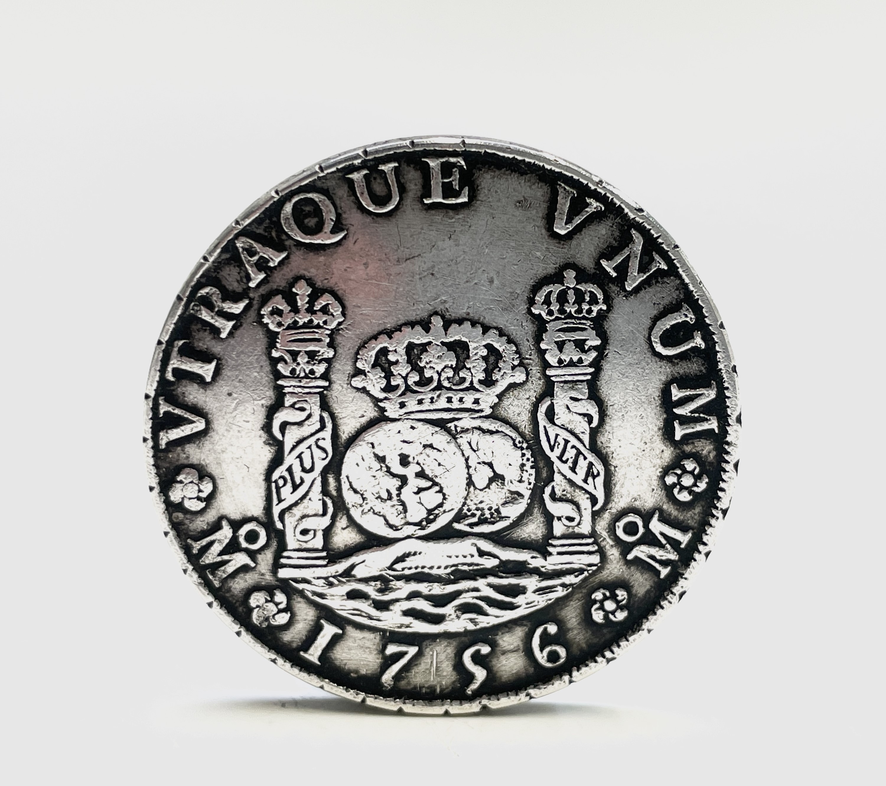 1756 8 Reales coin Mexico MM possibly a restrike 27.3gm 39.7mm UK Postage: £15.04