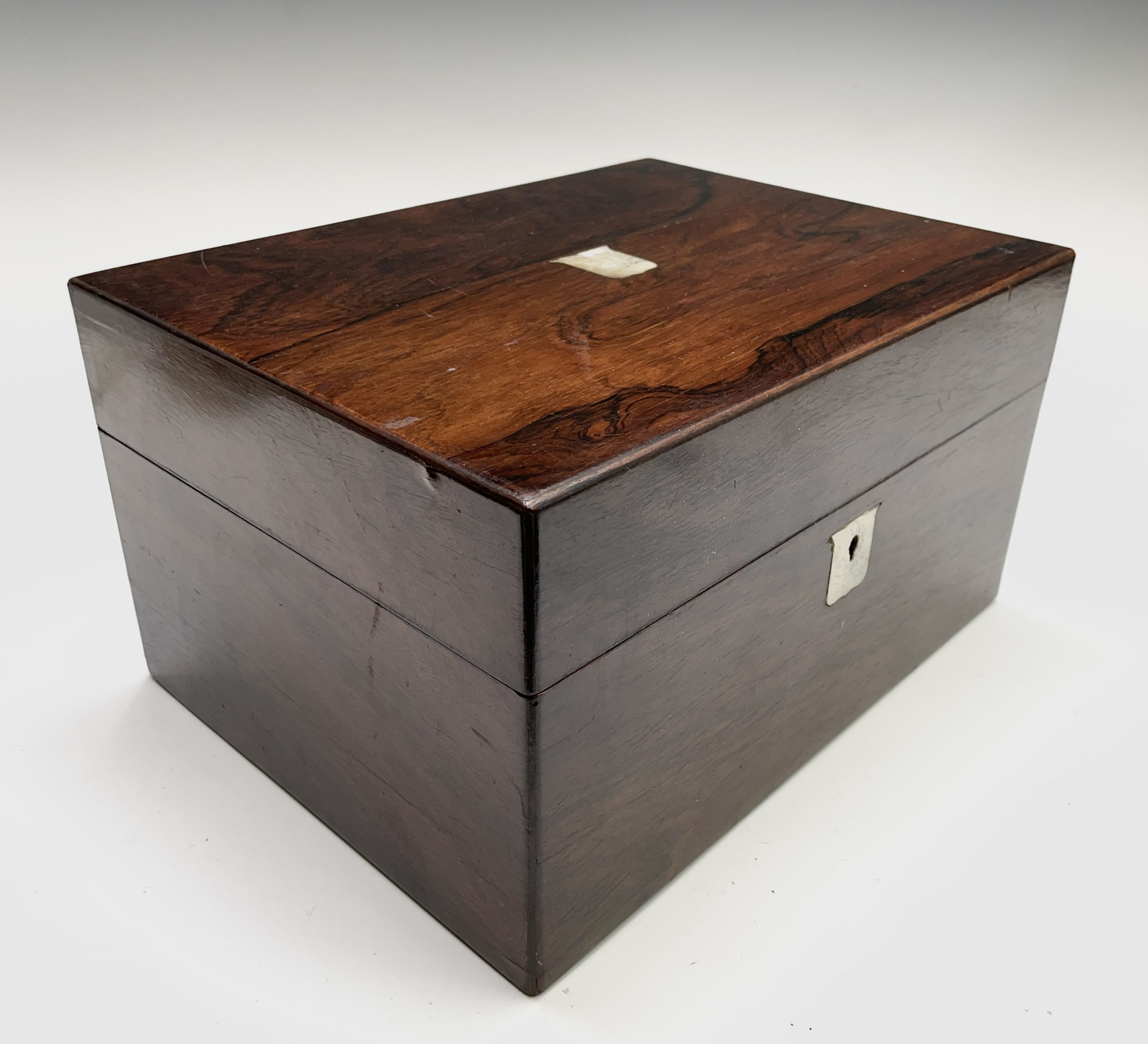 A Victorian rosewood veneered toilet case with the retailer's label of Gale & Lawday, Liverpool & - Image 4 of 22