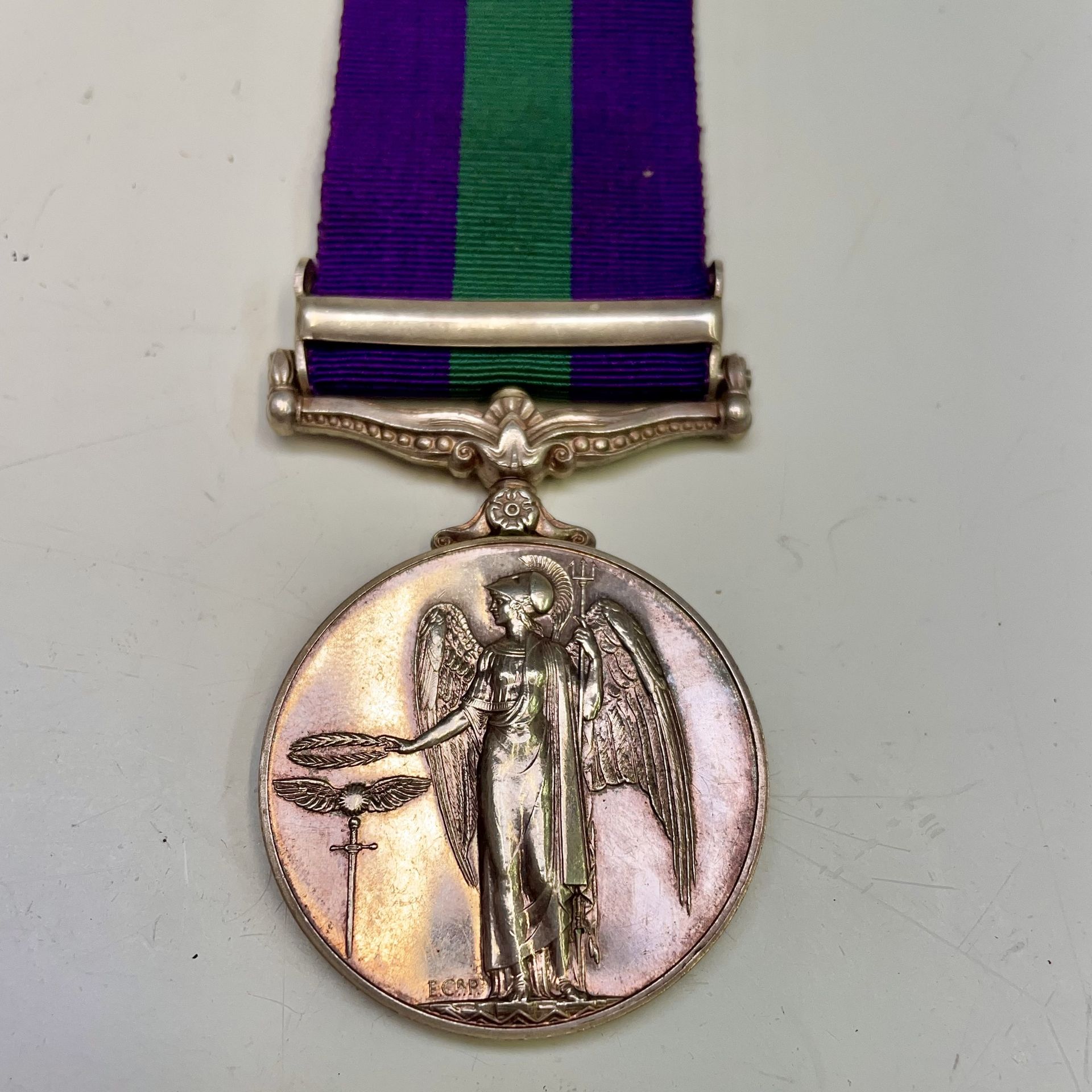 Cyprus QEII General Service Medal. To 2378 A.P.C. Monstafa - Cyprus Police. Condition: please - Image 3 of 4