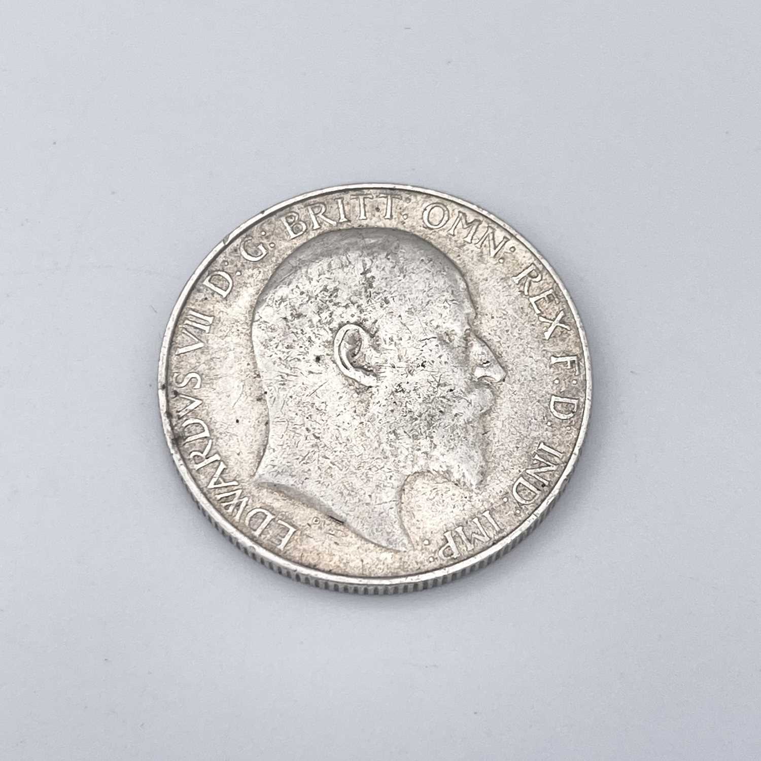Great Britain King Edward VII 2/- coin RARE 1905 EXAMPLE (x1) Hard to find coin with clear date in - Image 2 of 2