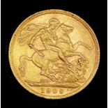 Great Britain Gold Sovereign 1909 Edward VII Condition: please request a condition report if you