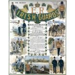 Military and Theatre Framed and Glazed Period Posters/Print. Comprising: 1: Irish Guards Edward
