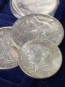 U.S.A. Silver Coins. Dollars x 7 - 1879, 1886, 1972 (40%), 1988 (Olympics), 1991, 1992 and 1993.