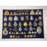 Police Forces - Foreign. A display card of Badges, Buttons and Shoulder Titles. Noted: Tonga Police,