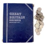 GB Sixpence coins - Whitmans Folder containing a complete run 1937-67 mainly in better condition,