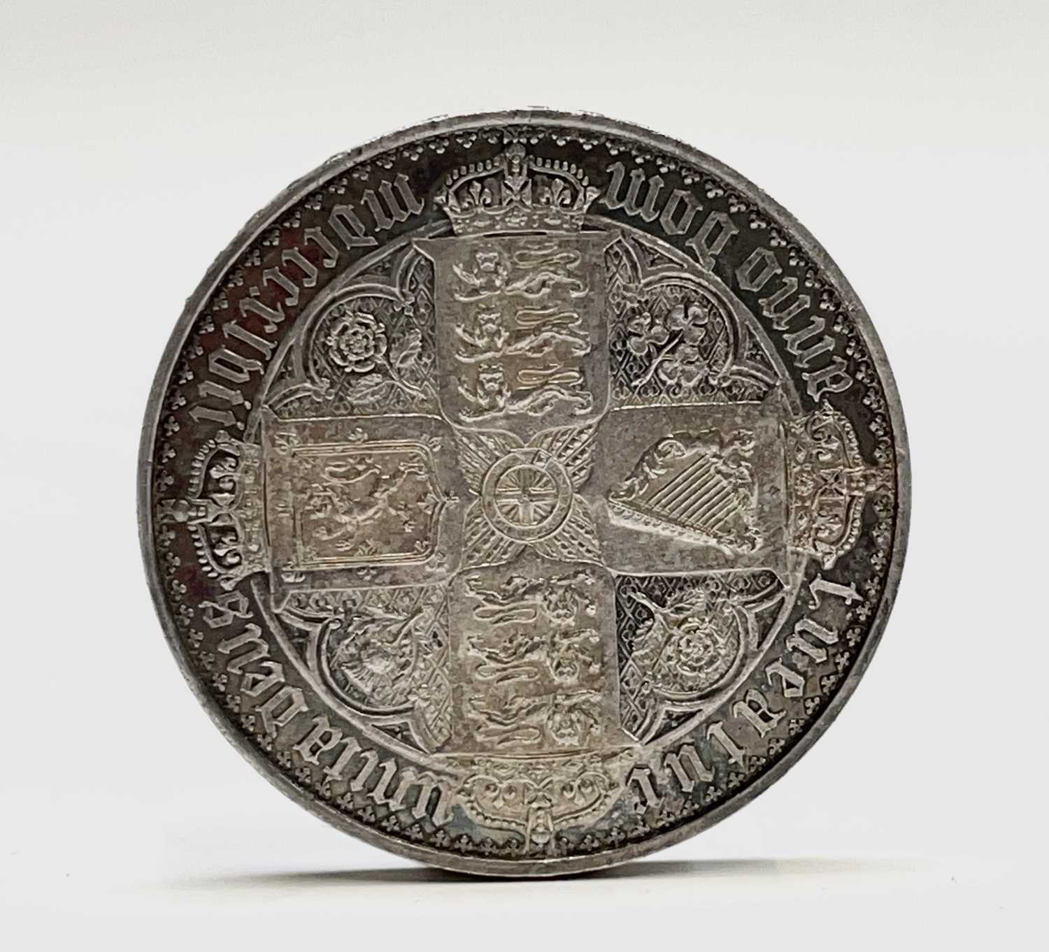 Great Britain Queen Victoria Proof 1847 Gothic Crown. The rare 1847 ...