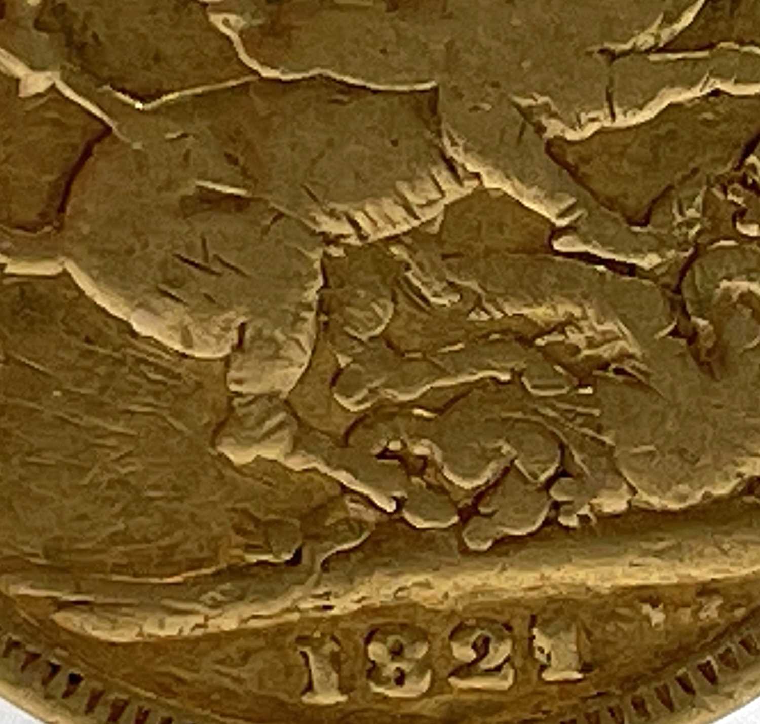 Great Britain Gold Sovereign 1821 George IV - worn but legible Condition: please request a condition - Image 2 of 6