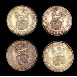 Great Britain Silver 6d George V Pre 1920 - Select examples 1911 - 1916 (x4). 1911 (x1), 1913 (