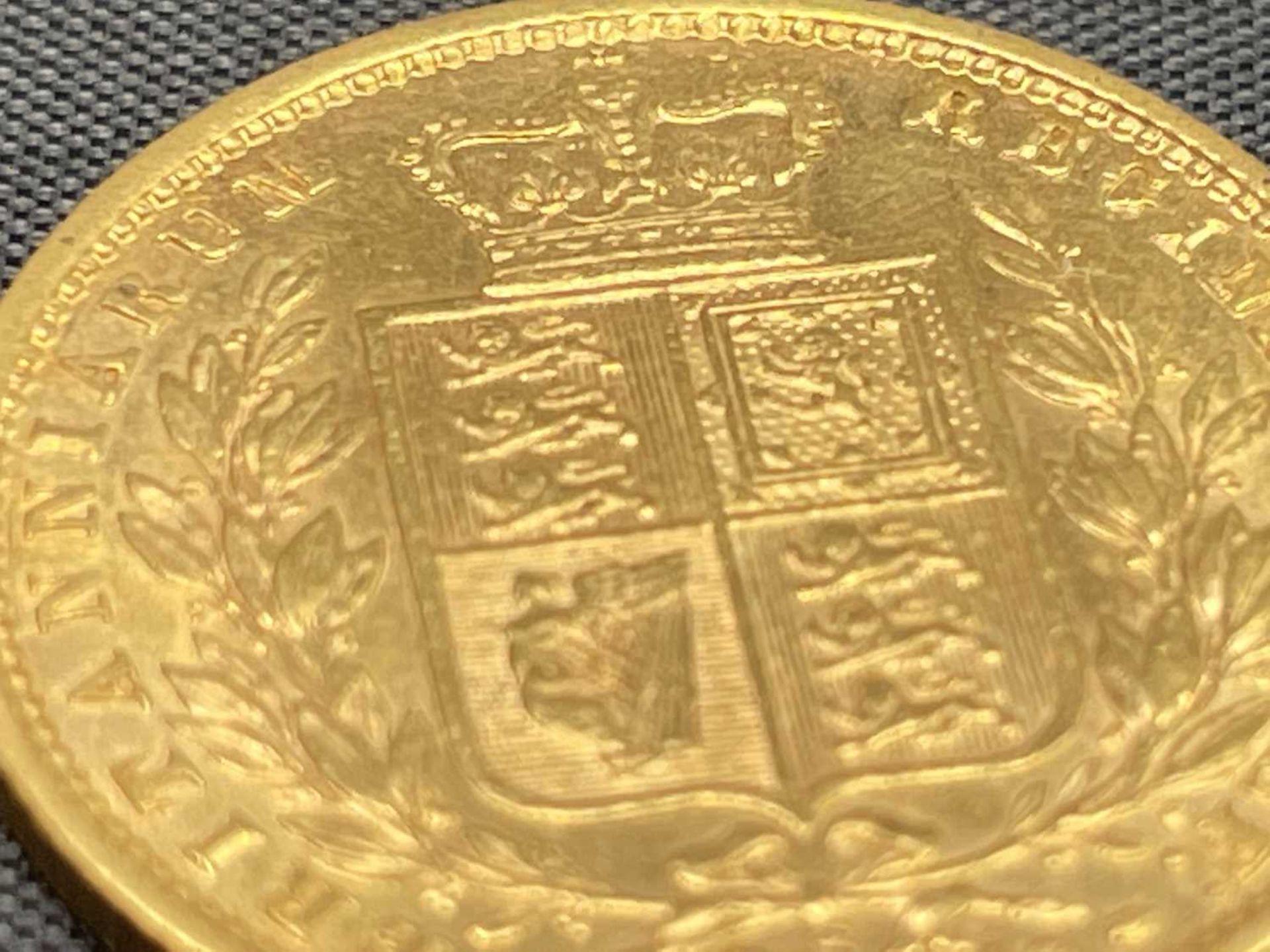 Great Britain Gold Sovereign 1877 Shield Bank. Sydney Mint. Condition: please request a condition - Image 2 of 5