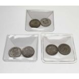 Great Britain Silver 6d Queen Victoria - Select examples 1883 - 87. 1883, 1885, 1886, 1887 Young