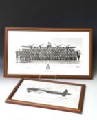 Dam Busters 617 Squadron Second World War Interest. Comprises: 2 framed pictures. Picture 1: A