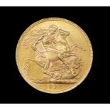 Great Britain Gold Sovereign 1925 EF George V. SA (South Africa-Pretoria mint mark) Condition: