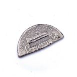 British Virgin Islands - Tortola Countermarked Coinage. A 4 shilling 1 1/2 pence Type 1 "Tortola"