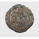 Henry VIII posthumous coinage, York groat, no MM - F+ but slightly clipped. Condition: please