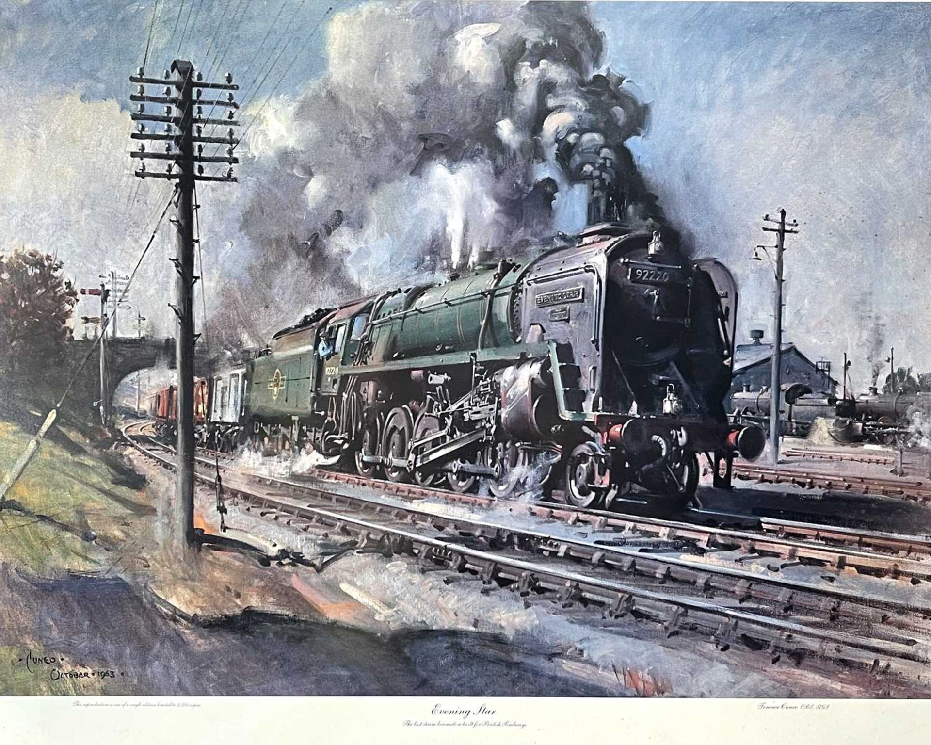 Transport - Railways. Terence Cuneo, framed and glazed pictures (x2). Comprising: "Autumn of - Image 2 of 12
