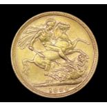 Great Britain Gold Sovereign 1889 Jubilee Head Condition: please request a condition report if you