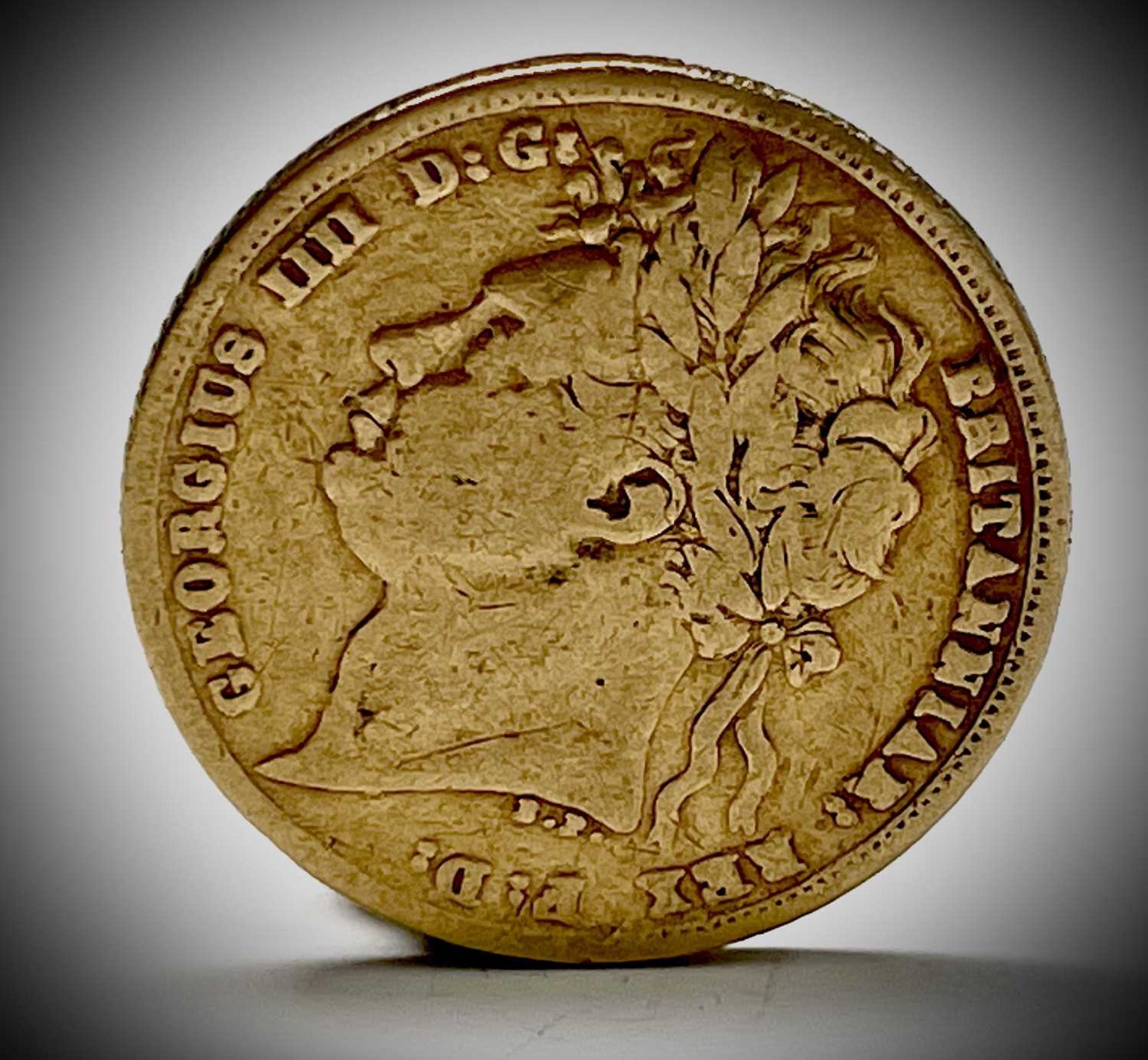 Great Britain Gold Sovereign 1821 George IV - worn but legible Condition: please request a condition - Image 4 of 6