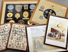 Transport - Motor Vehicles - Vintage Car Show / Rally Prizes, etc. Comprising 6 framed and glazed