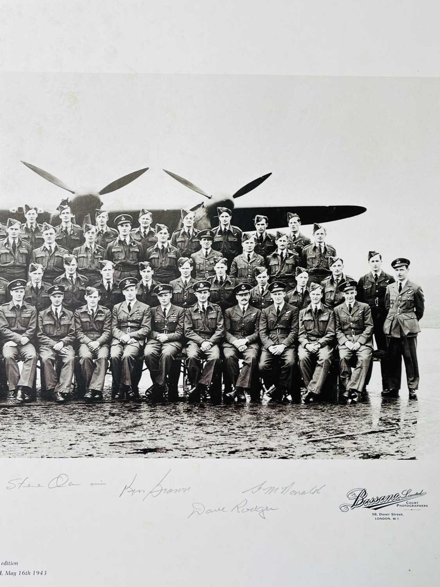 Dam Busters 617 Squadron Second World War Interest. Comprises: 2 framed pictures. Picture 1: A - Image 6 of 6