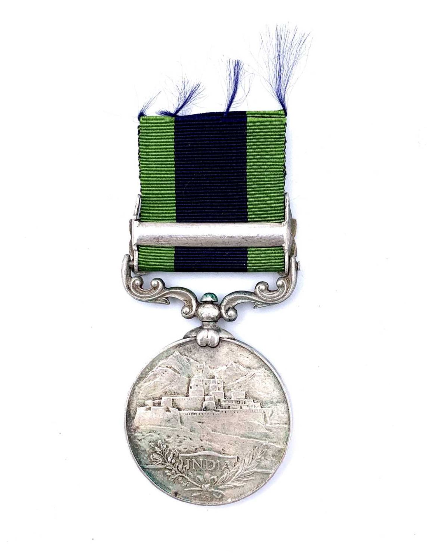 India General Service Medal. A King George V medal to "94L - NK JAGIR SINGH 2 Rang-BN BMP". - Image 2 of 2