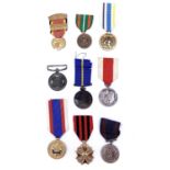 Police Medals, etc - Mixed Lot. Comprising - 2 Polish Police Medals, Belgium Gendarmerie Medal,