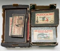 Meccano - A collection of Meccano items viz: A Meccano army set (incomplete) with contents;