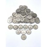 Great Britiain 1/- King George V 1920-1927 period (pre 1947 silver) (x73) Comprising 10 in circa F