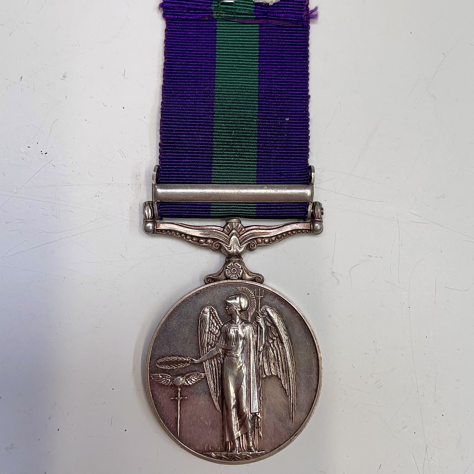 Cyprus QEII General Service Medal. To 2378 A.P.C. Monstafa - Cyprus Police. Condition: please - Image 2 of 4