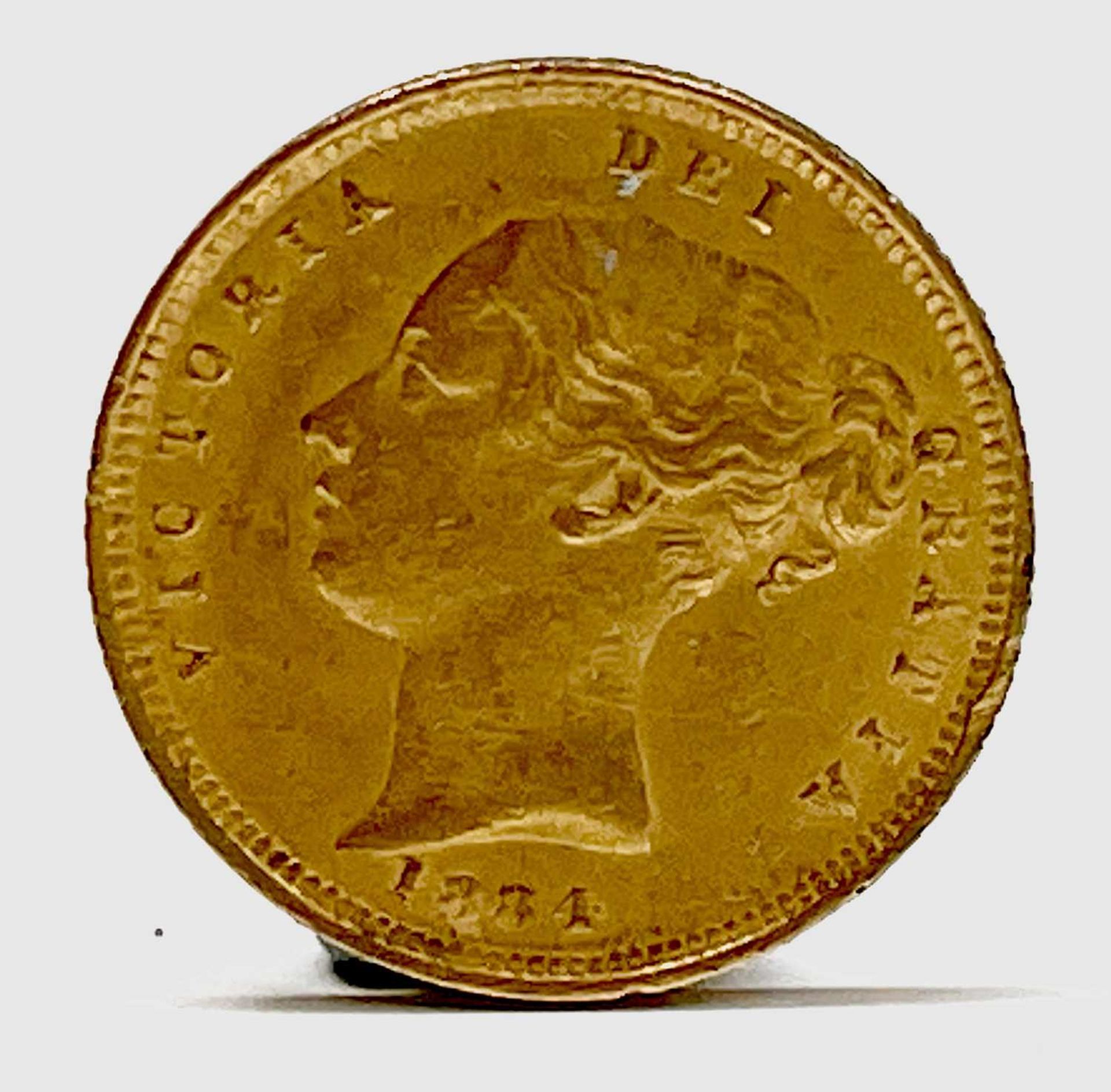 Great Britain Gold Half Sovereign 1884 Queen Victoria Shield young head Condition: please request - Image 3 of 7