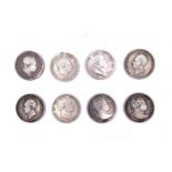 GB Halfcrowns - George III and IV and William IV. 8 coins all in mainly worn condition. Condition: