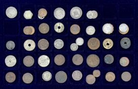 World Coins: Eastern Europe, Russia, Middle East, Far East, etc. Lot comprises a tray and three bags