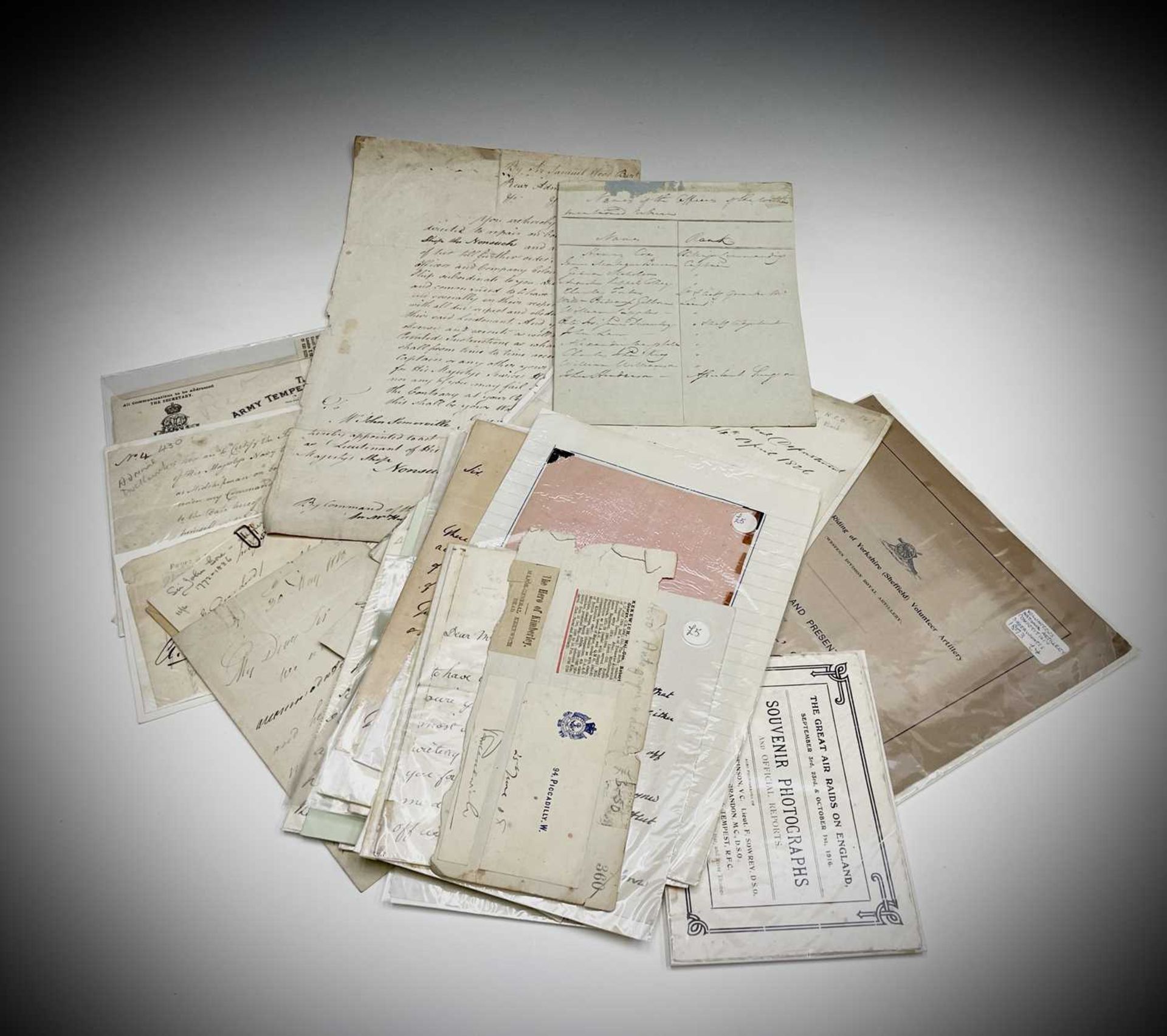 19th Century Military Autographs. 20+ letters, etc. All signed by prominent military officers - many - Image 6 of 7