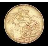 Great Britain Gold Sovereign 1895 Veiled Head Condition: please request a condition report if you