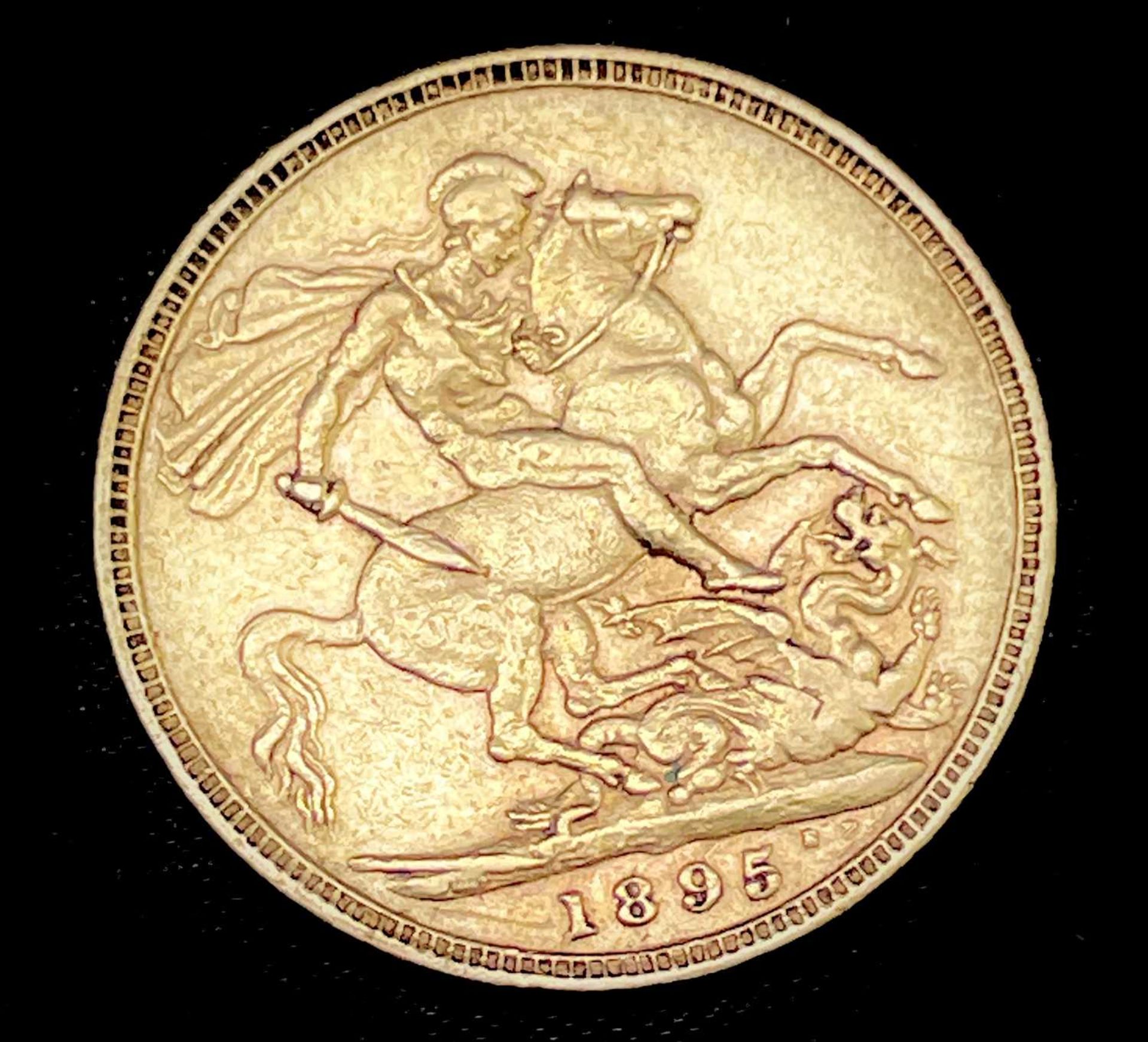 Great Britain Gold Sovereign 1895 Veiled Head Condition: please request a condition report if you