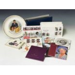 Great Britain Decimal Coins and First Day Stamp Covers. Lot comprises 1999 Diana, 2000 Queen Mother,