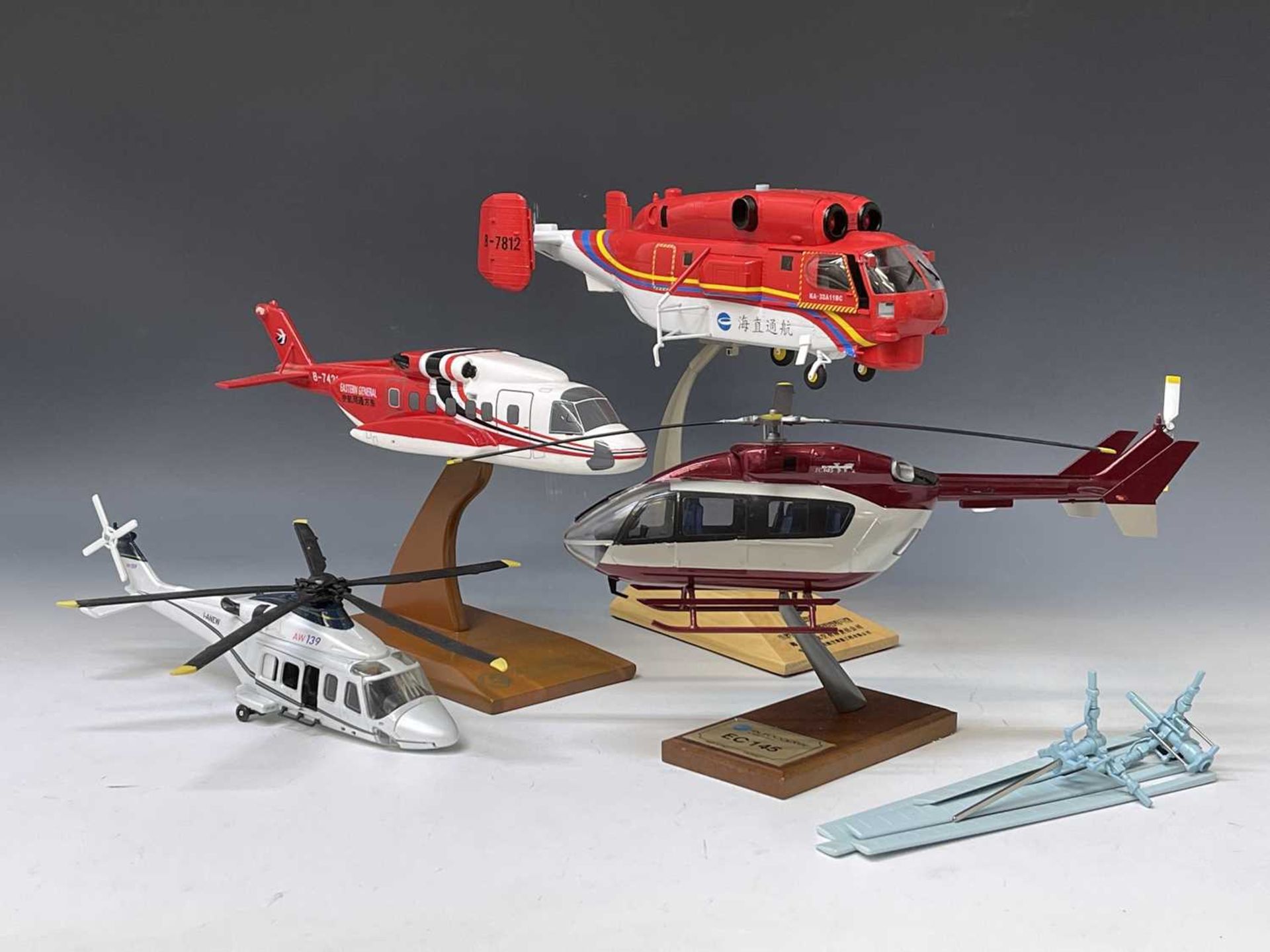 Large Size Diecast / Plastic Helicopters (x4). Comprising: A Eurocopter, A Citic offshore Helicopter