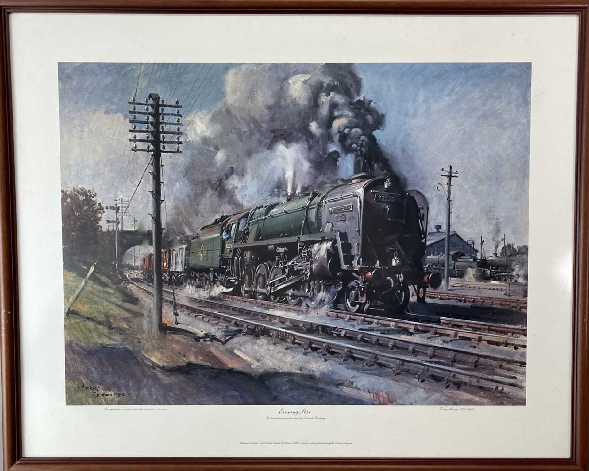 Transport - Railways. Terence Cuneo, framed and glazed pictures (x2). Comprising: "Autumn of - Image 3 of 12