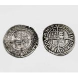 Elizabeth I, Sixpences x 2 1568 F, a few knocks; 1569 F Condition: please request a condition report