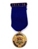 Police - A Blackpool 9ct Gold Special Constabulary 1914-18 Medal 'For Services Rendered' Weight