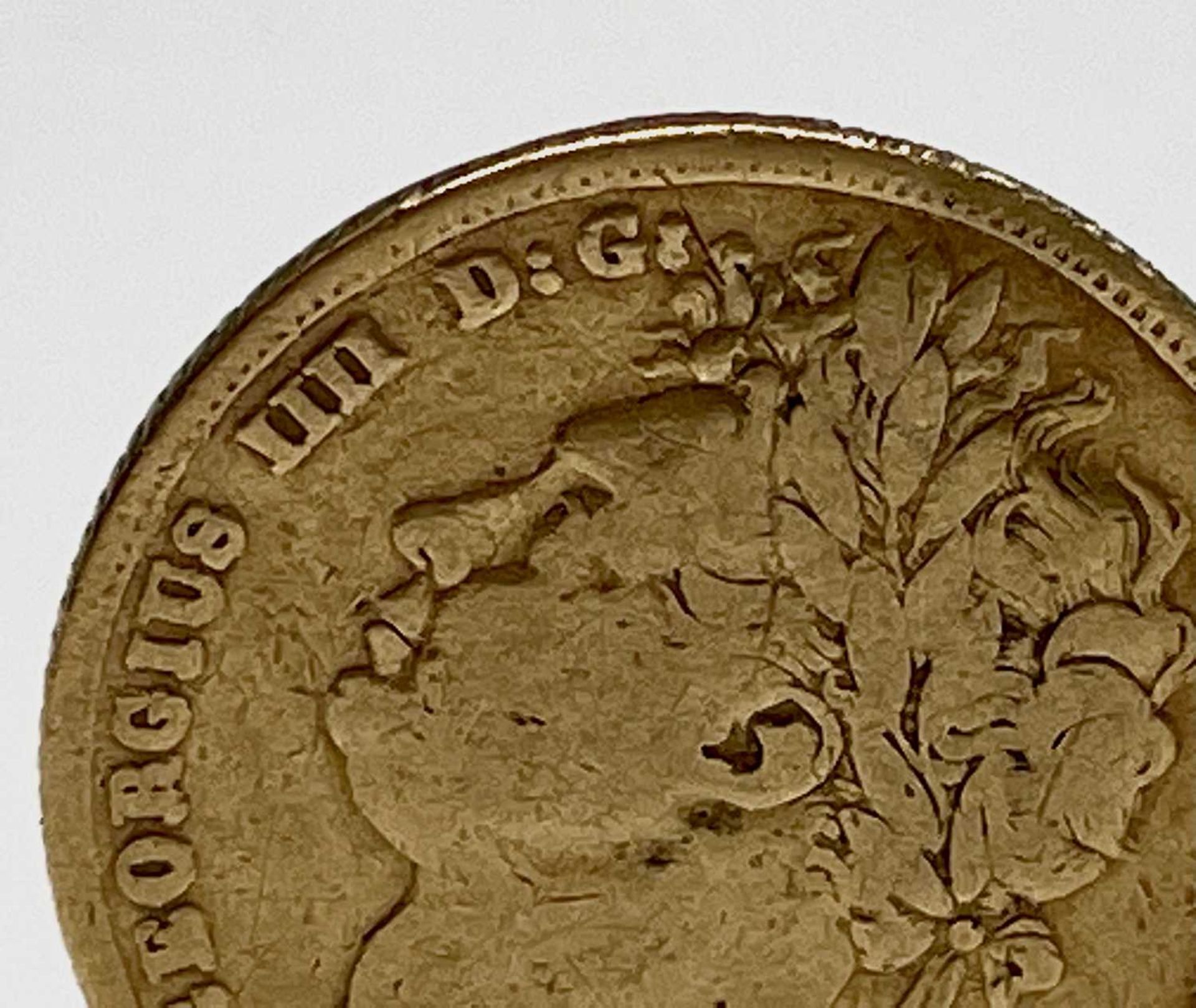 Great Britain Gold Sovereign 1821 George IV - worn but legible Condition: please request a condition - Image 3 of 6