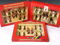 Britains - Scots Guards sets 7206 and 7207 and Hamleys Special Edition - all boxed. 30 figures in